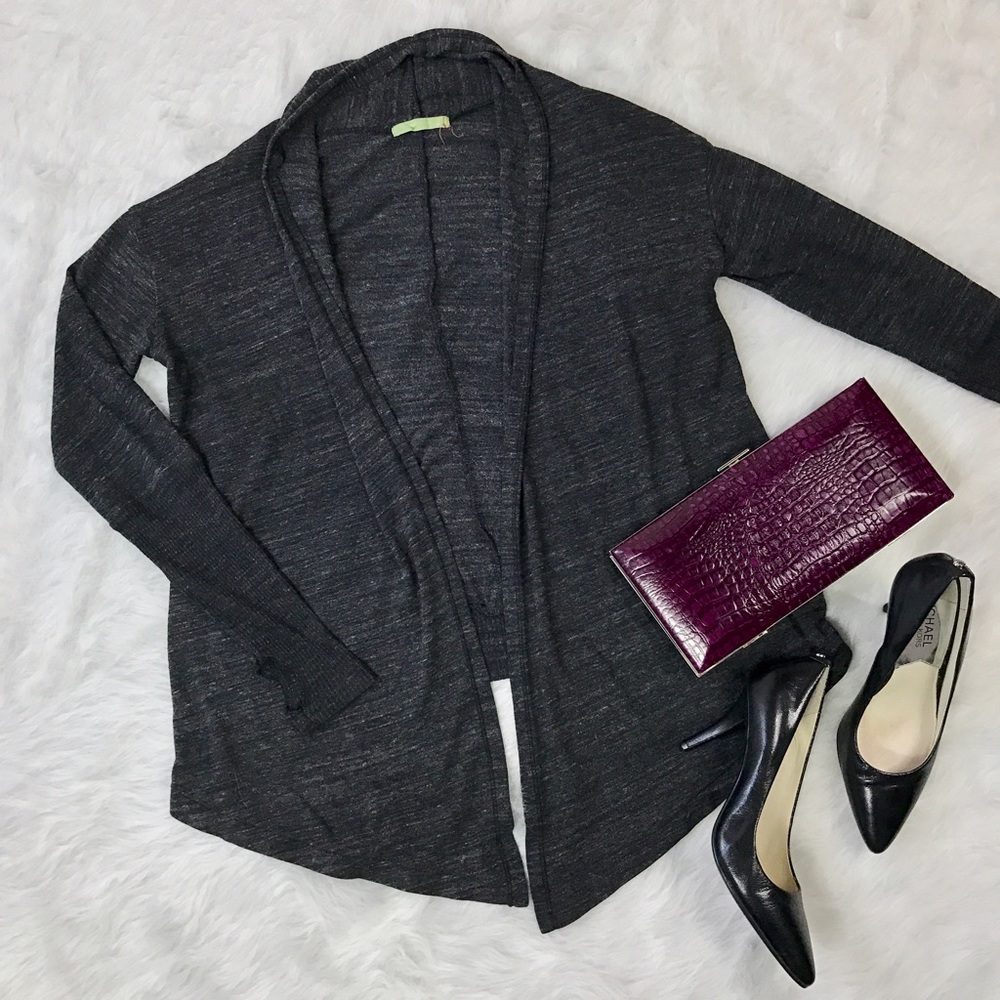 ALTERNATIVE APPAREL drape front cardigan
